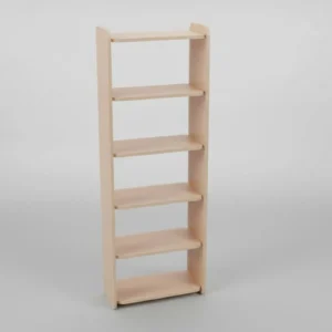 Bookshelf with 0.6 meters width, 0.3 meters depth and 1.8 meters height.